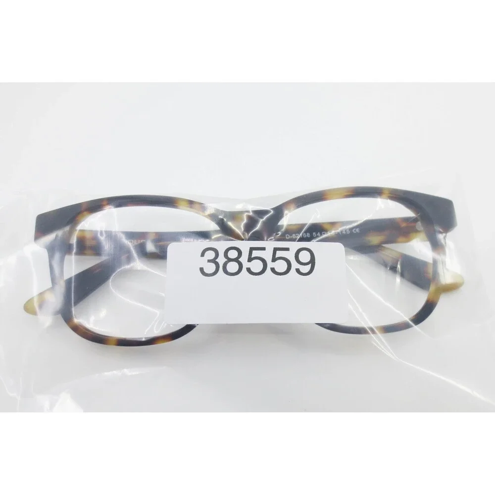 Dupont Sney D-62168 Tortoise Square Eyeglasses Frames 54-16-145 Dark Amber Brown